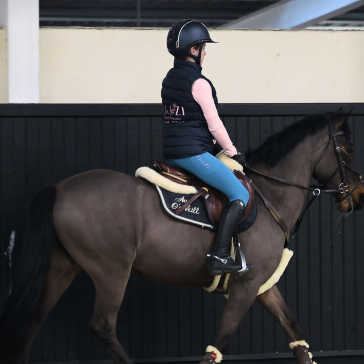 Jod-Z Kids Equestrian Riding Leggings in Stardust Teal