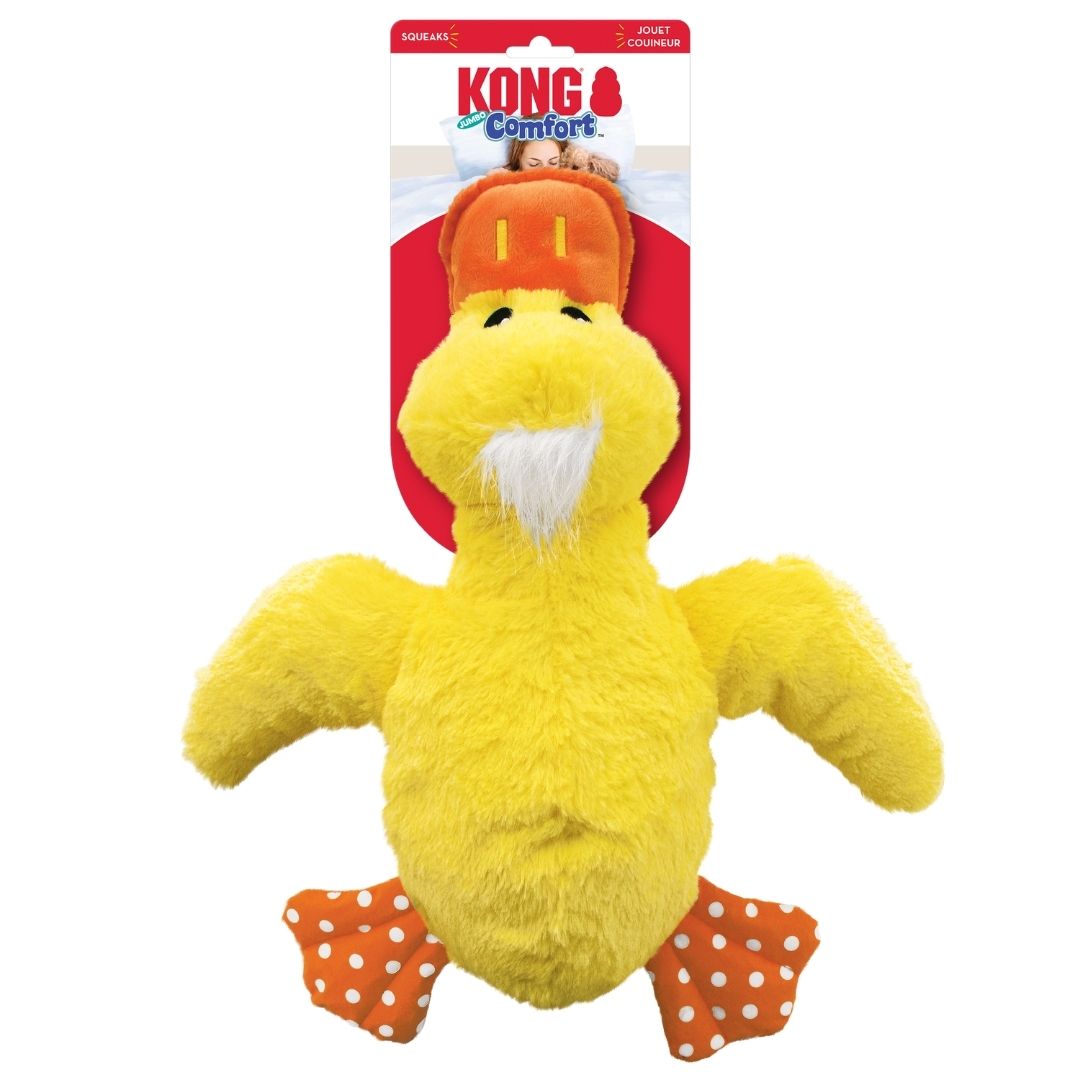 KONG Comfort Jumbo Duck Dog Plush Toy