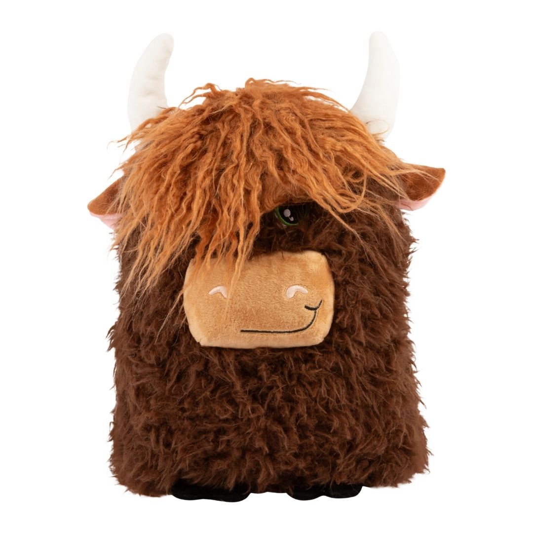 KONG Comfort Jumbo Highland Cow Dog Plush Toy