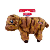 KONG Low Stuff Stripes Cow Dog Toy