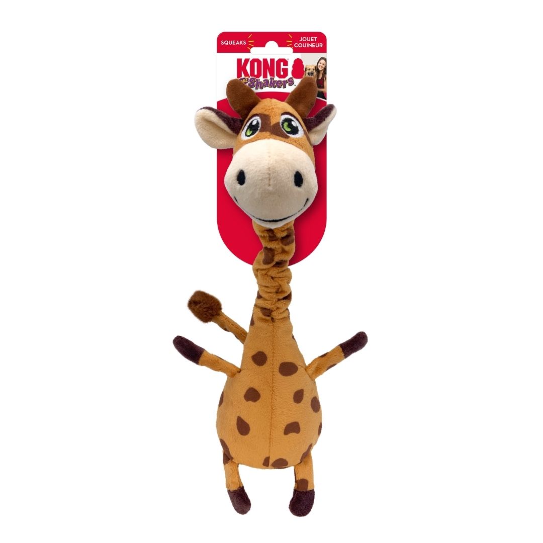 KONG Shakers Bobz Giraffe Dog Plush Toy