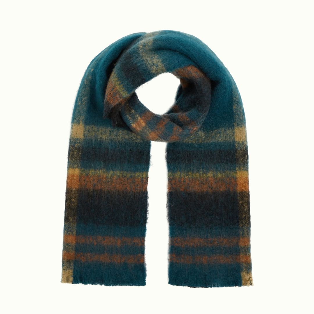 King Louie Scarf Check in Dragonfly Green