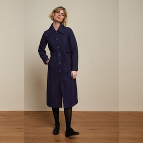 King Louie Women's Arabella Coat Kennedy in Ink Blue