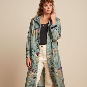 King Louie Women's Lizzy Raincoat in Dusty Turquoise