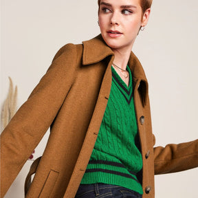 King Louie Women's Arabella Coat Reggio in Bronze Brown