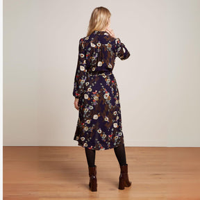 King Louie Women's Carina Dress Rising in Evening Blue