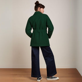 King Louie Women's Maura Coat Short Kennedy in Forest Green