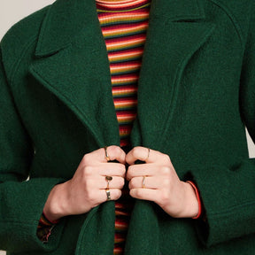 King Louie Women's Maura Coat Short Kennedy in Forest Green