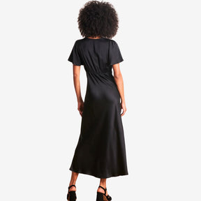 La Fee Maraboutee Women's Long Flowing Fitted Dress in Black