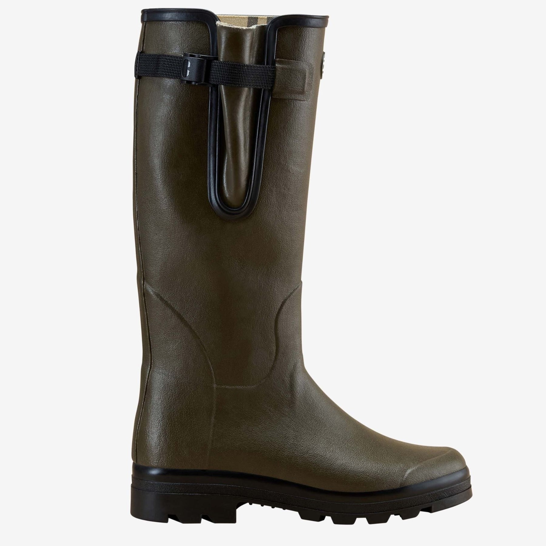 Le Chameau Men's Vierzon Jersey Lined Wellington Boot in Vert Chameau (Chameau Green)