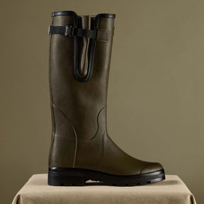 Le Chameau Men's Vierzon Jersey Lined Wellington Boot in Vert Chameau (Chameau Green)