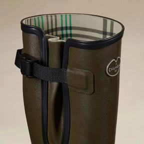 Le Chameau Men's Vierzon Jersey Lined Wellington Boot in Vert Chameau (Chameau Green)