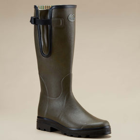 Le Chameau Men's Vierzon Jersey Lined Wellington Boot in Vert Chameau (Chameau Green)