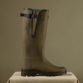 Le Chameau Men's Vierzon Jersey Lined Wellington Boot in Vert Vierzon (Iconic Green)