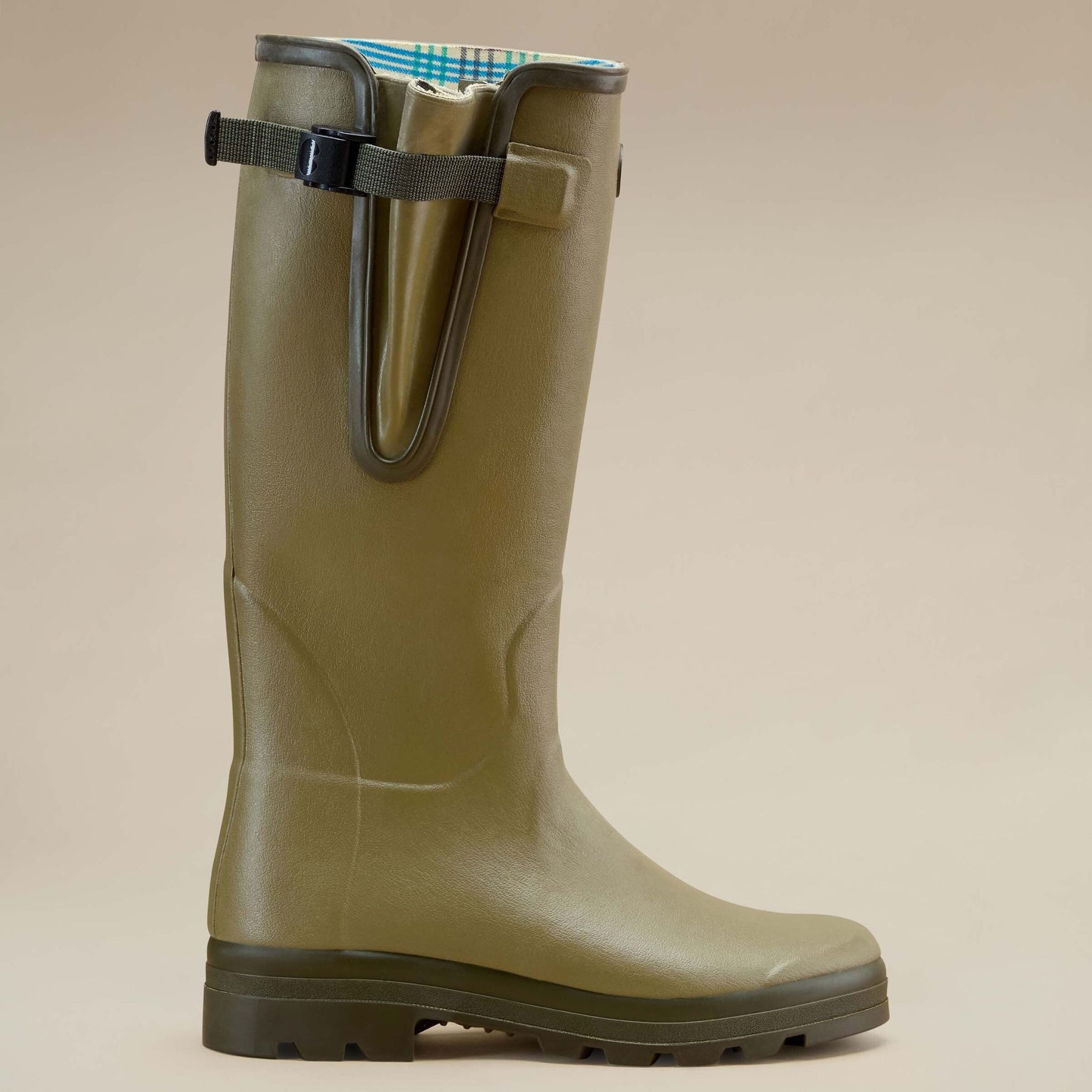 Le Chameau Men's Vierzon Jersey Lined Wellington Boot in Vert Vierzon (Iconic Green)