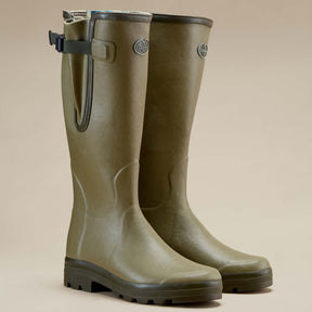 Le Chameau Men's Vierzon Jersey Lined Wellington Boot in Vert Vierzon (Iconic Green)