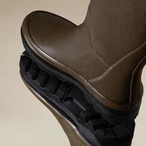 Le Chameau Women's Giverny Jersey Lined Wellington Boot in Vert Chameau (Chameau Green)