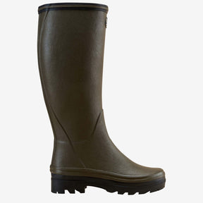 Le Chameau Women's Giverny Jersey Lined Wellington Boot in Vert Chameau (Chameau Green)