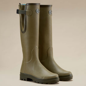 Le Chameau Women's Vierzon Jersey Lined Wellington Boots in Vert Vierzon (Iconic Green)