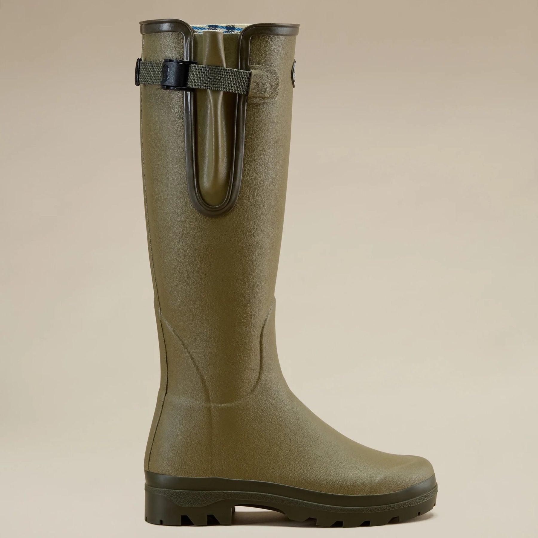 Le Chameau Women's Vierzon Jersey Lined Wellington Boots in Vert Vierzon (Iconic Green)