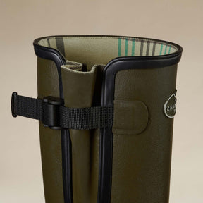 Le Chameau Women's Vierzon Jersey Lined Wellington Boots in Vert Chameau (Chameau Green)