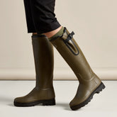 Le Chameau Women's Vierzonord Neoprene Lined Wellington Boot in Chameau Green