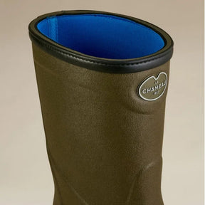 Le Chameau Men's Country Cross Neoprene Lined Bottillon Wellington Boots in Vert Chameau