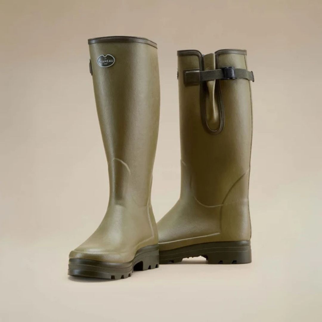 Le Chameau Women's Vierzonord Sporting Wellington Boot in Vert Vierzon
