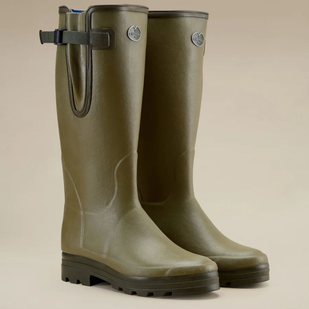 Le Chameau Women's Vierzonord Sporting Wellington Boot in Vert Vierzon