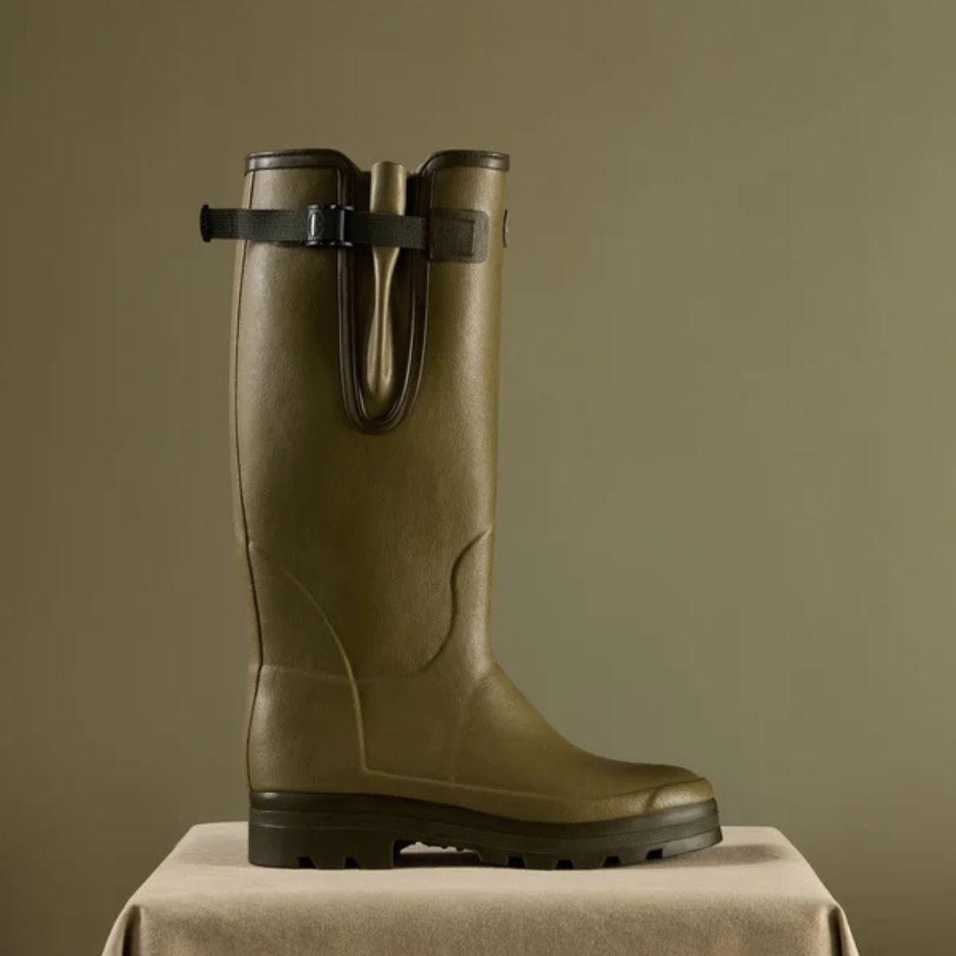 Le Chameau Women's Vierzonord Sporting Wellington Boot in Vert Vierzon