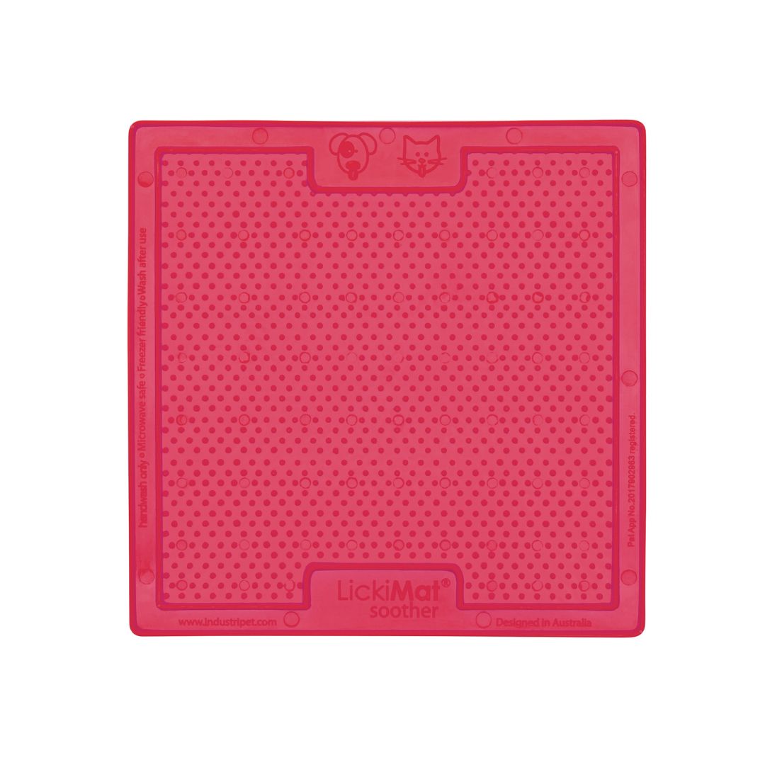 LickiMat Soother Dog Slow Feeding Mat in Pink