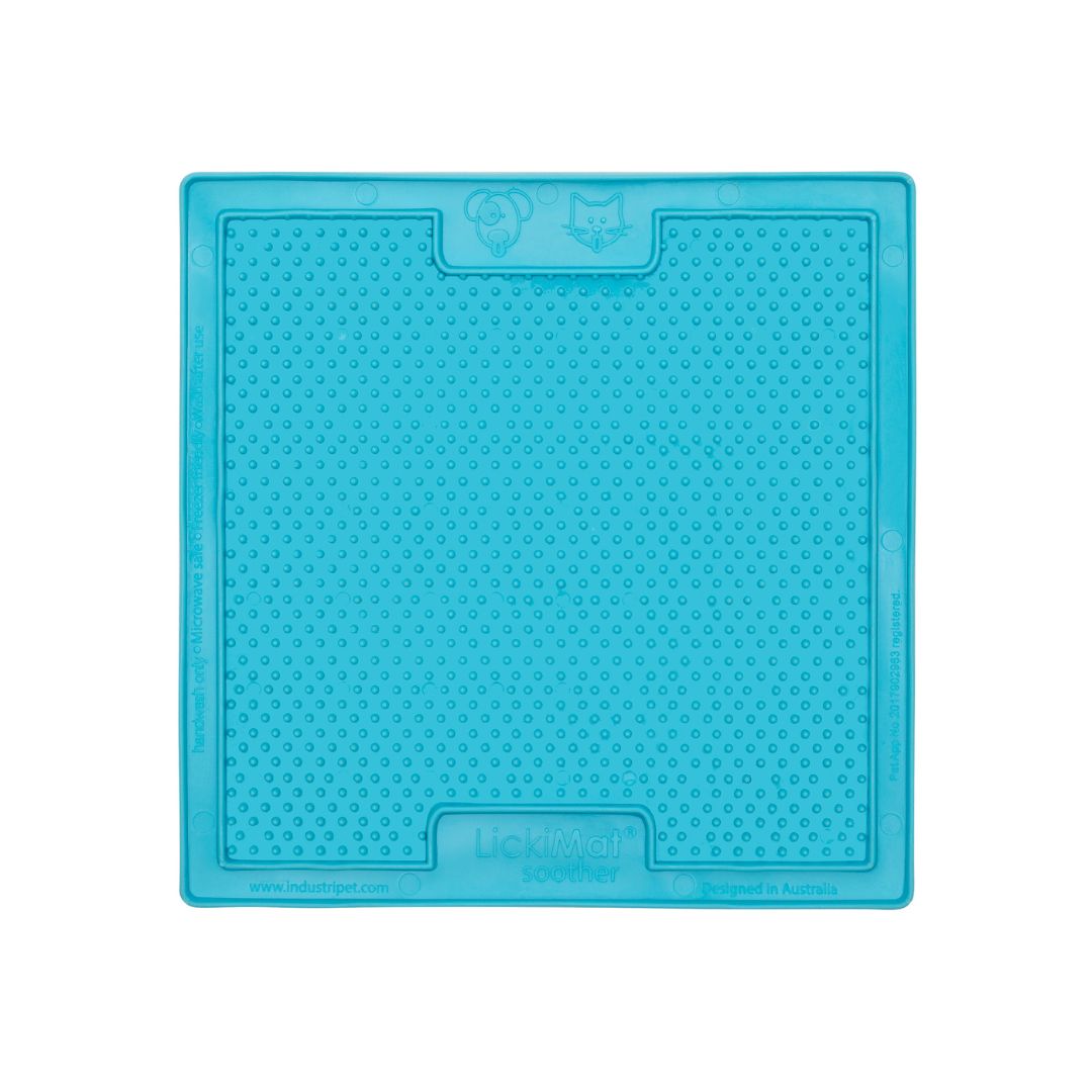 Lickimat Soother Dog Slow Feeding Mat in Turquoise
