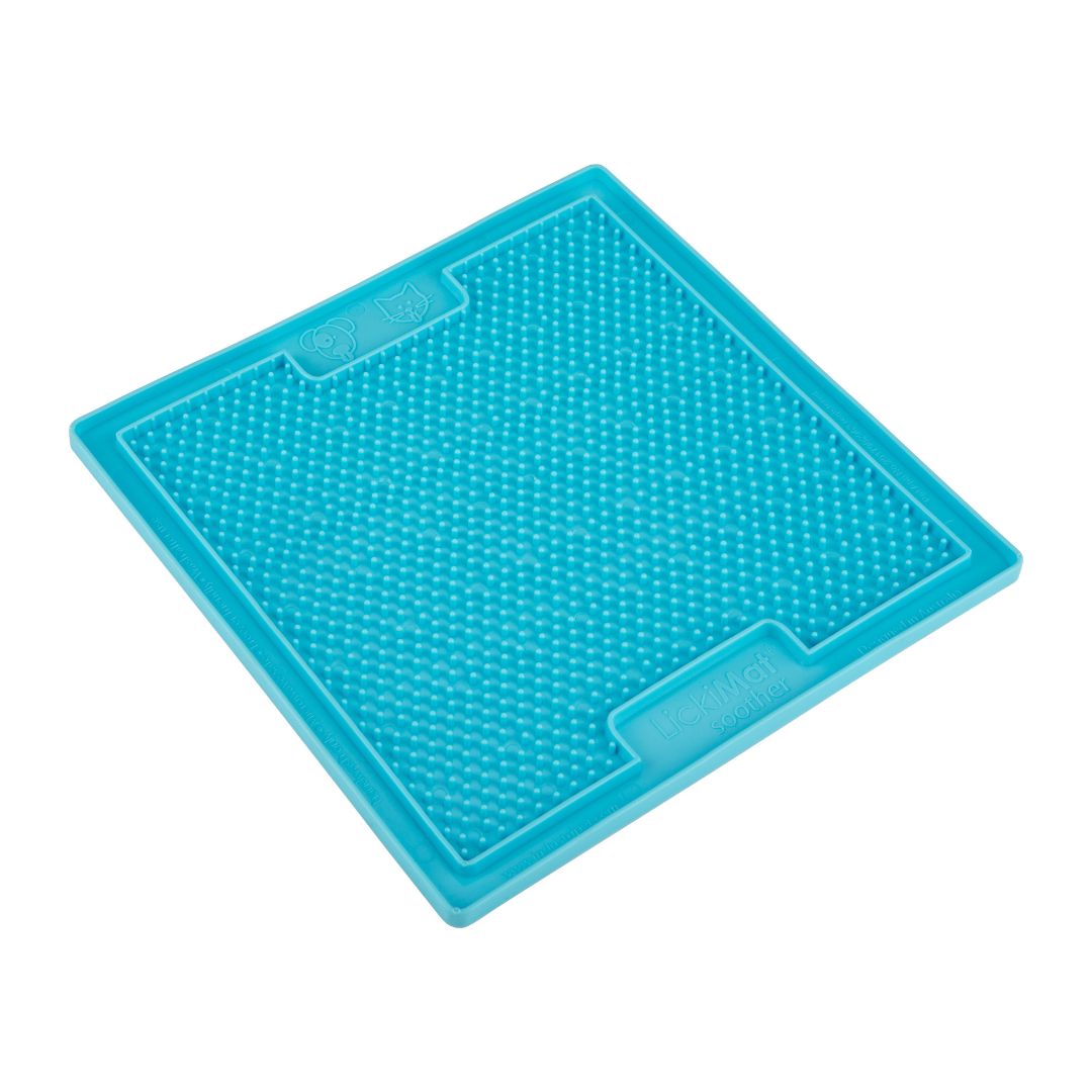 Lickimat Soother Dog Slow Feeding Mat in Turquoise
