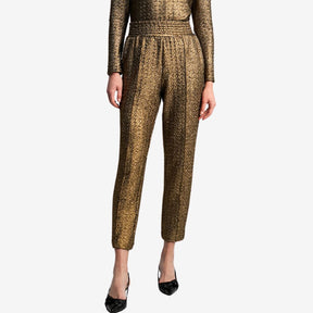 Lola Casademunt Women's Gold-Toned Jogging Trousers in Gold