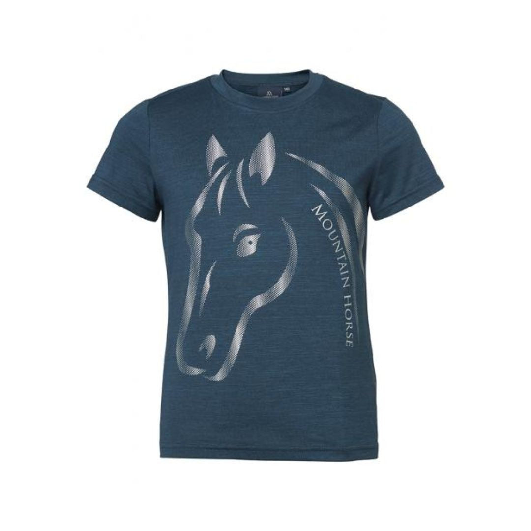 Mountain Horse Kids U & I Tech T-Shirt in Navy