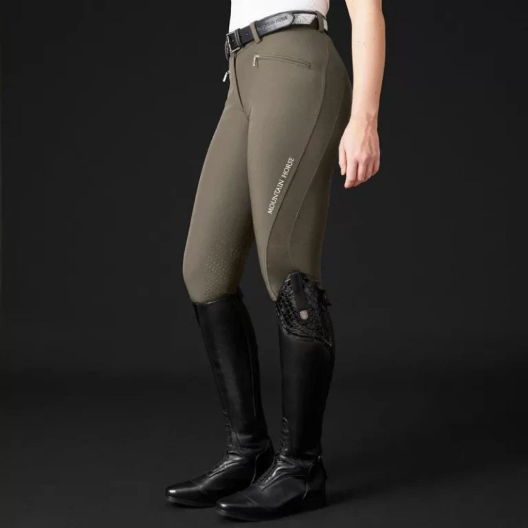 Mountain Horse Marilyn Flex Breeches 3/4 Length Full Seat Taupe
