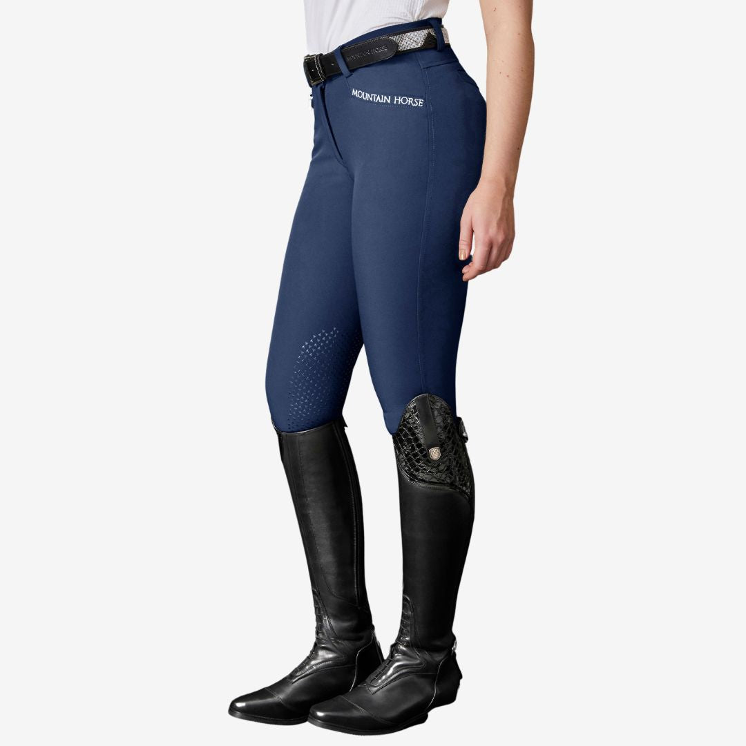 Mountain Horse Women's Diana Silicone Knee Breeches in Navy