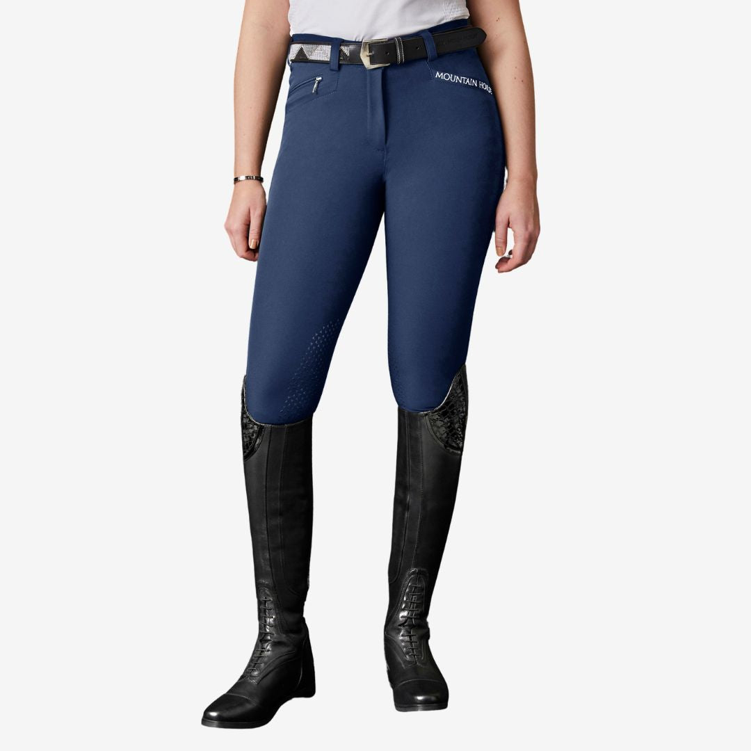 Mountain Horse Women's Diana Silicone Knee Breeches in Navy