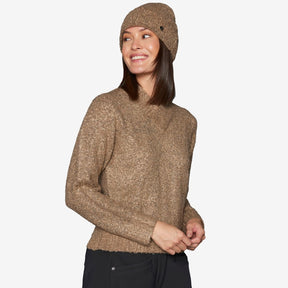 Mountain Horse Women's Leah V-Neck Jumper in Taupe