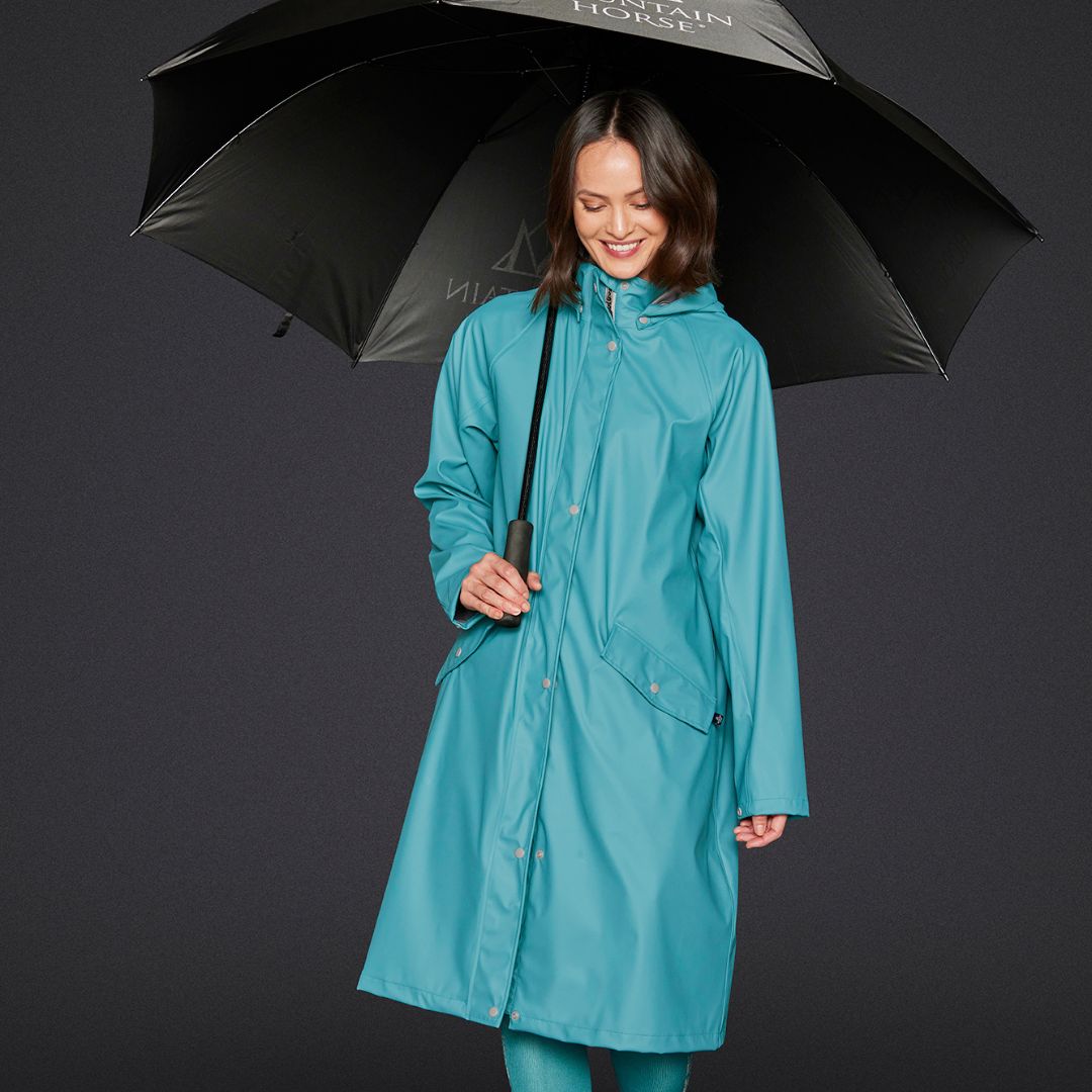 Mountain Horse Women's Mindy Rain Coat in Teal Blue