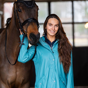 Mountain Horse Women's Mindy Rain Coat in Teal Blue