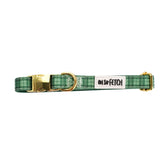Oh So Fetch Mossy Meadows Padded Dog Collar in Green