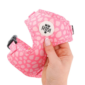 Oh So Fetch Pretty Wild Padded Dog Harness in Pink