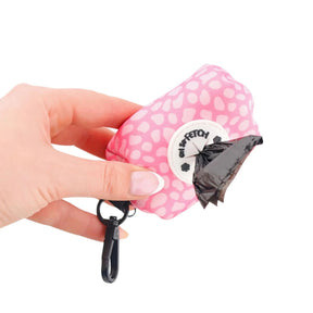 Oh So Fetch Pretty Wild Padded Dog Poop Bag Holder in Pink