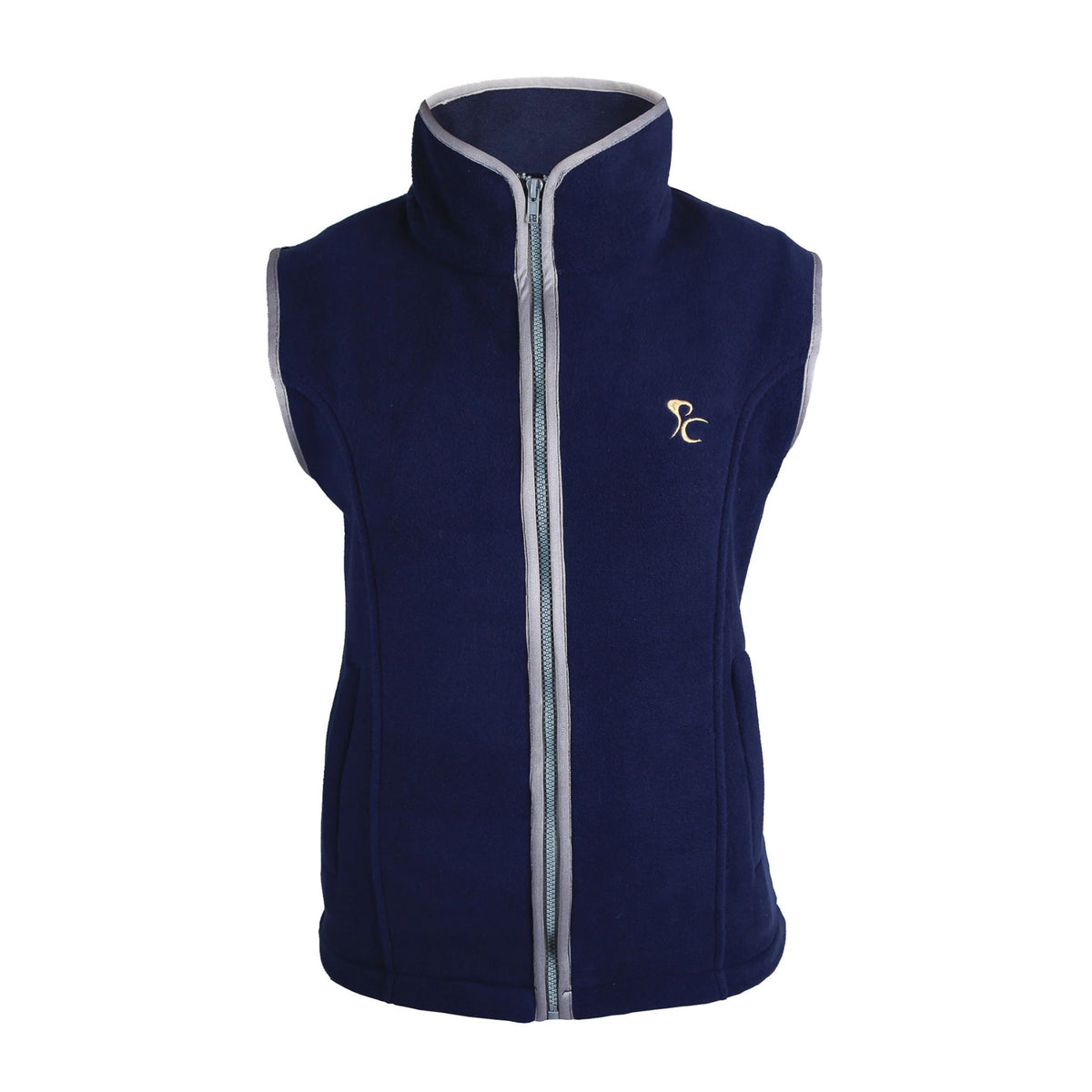 PC Racewear Unisex Paddock Fleece Gilet in Navy