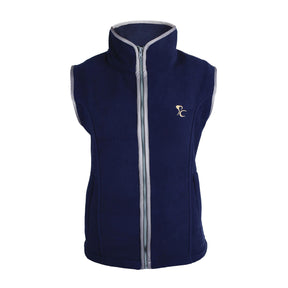 PC Racewear Unisex Paddock Fleece Gilet in Navy