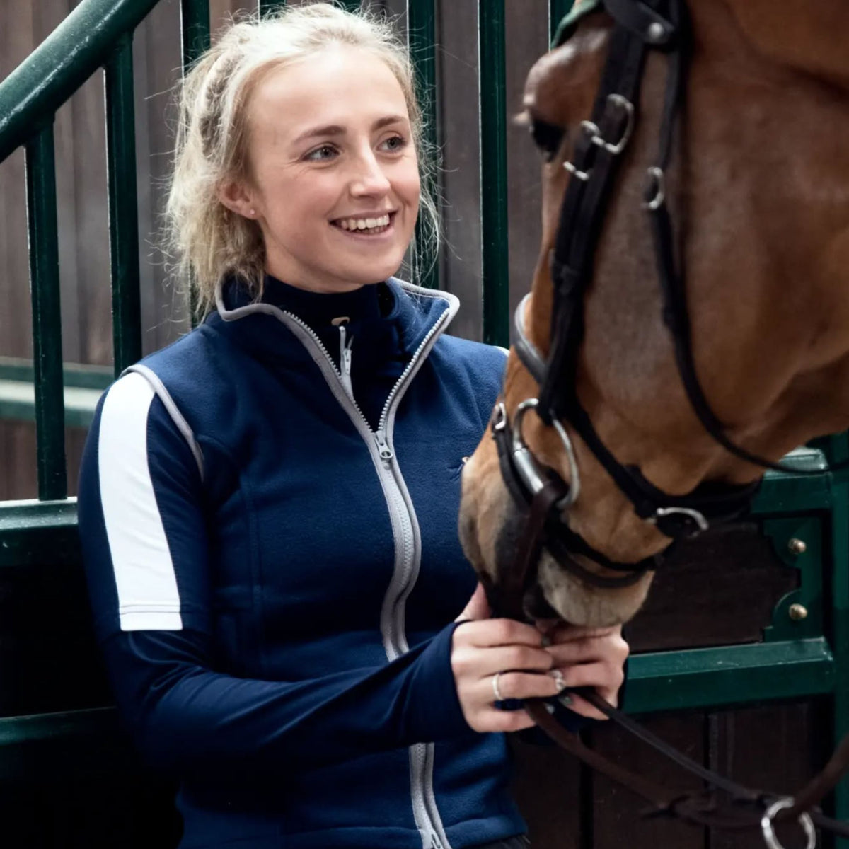 PC Racewear Unisex Paddock Fleece Gilet in Navy