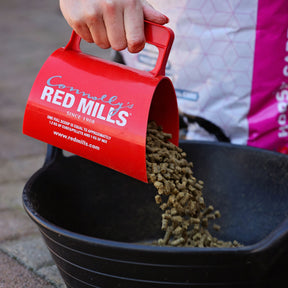 Red Mills Feeding Scoop in Red