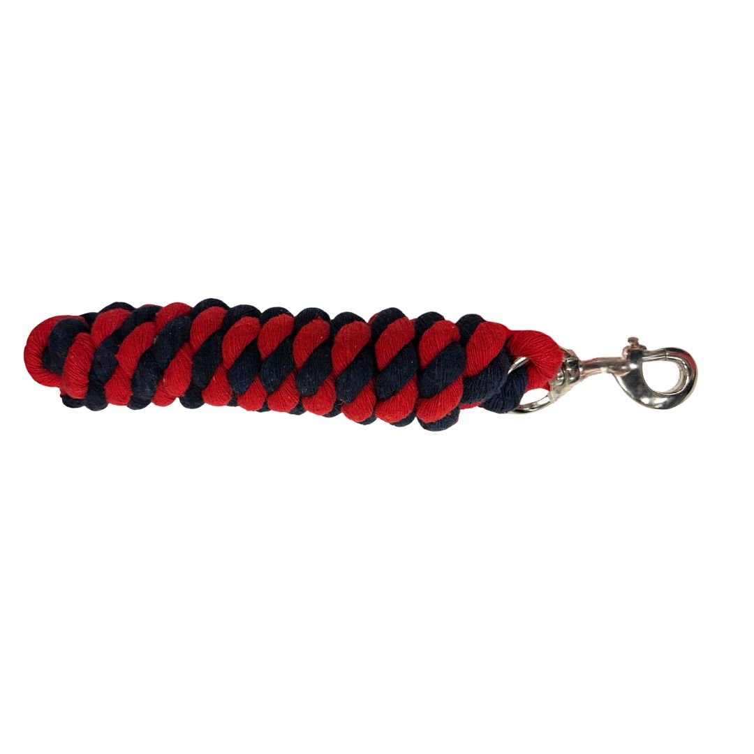 Red Mills Horse Lead Rope in Navy & Red