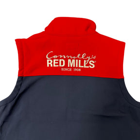 Red Mills Unisex Soft Shell Gilet in Navy & Red